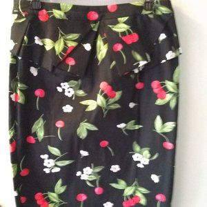 Cute retro cherry skirt-never worn